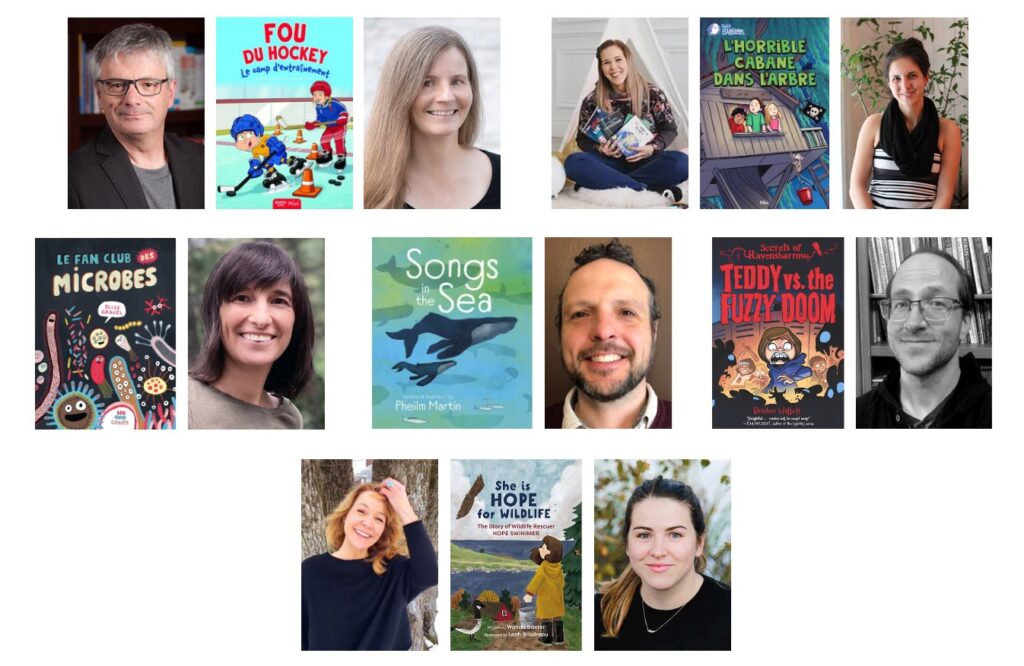 2026 Hackmatack winner photos with book covers.