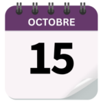 calendrier avec date : octobre 15